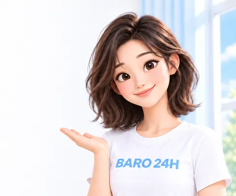 휴대폰을 보며 미소 짓는 여성 3D 인물